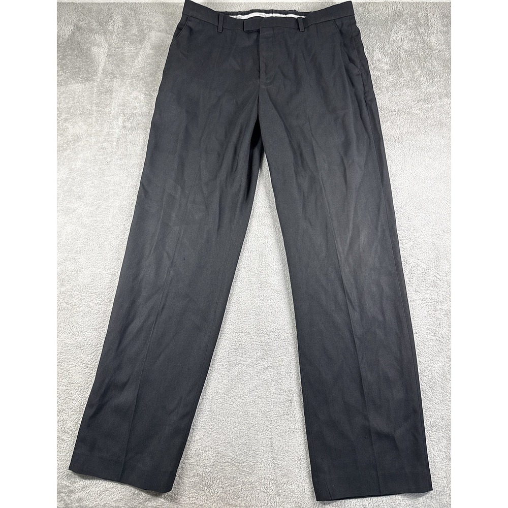 Perry Ellis Portfolio‎ Men's Classic-Fit Straight Leg Dress Pants Black 36x34